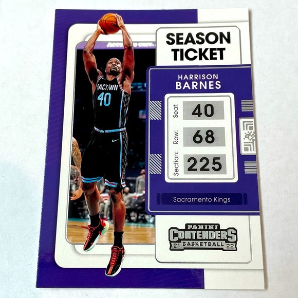 2021-22 HARRISON BARNES SACRAMENTO KINGS Contenders Basketball Card #79 - Picture 1 of 2